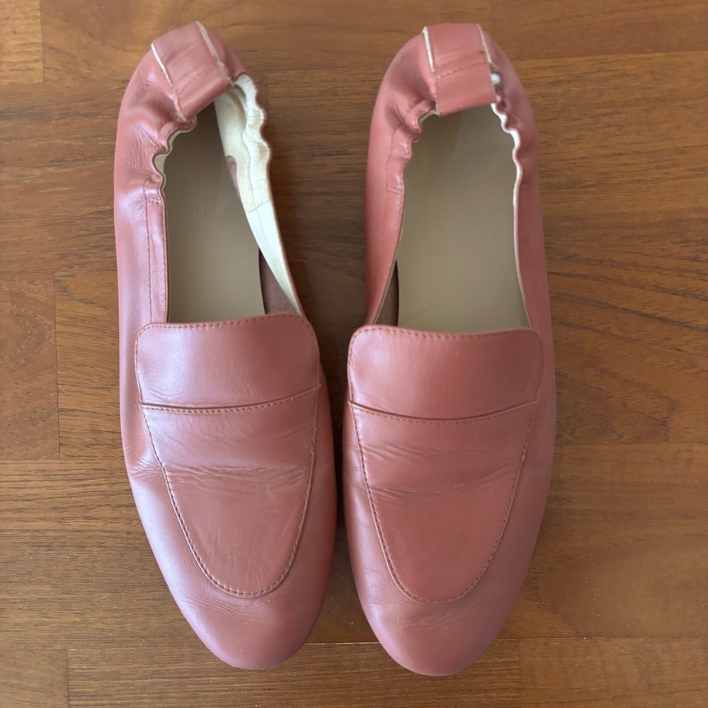 Everlane The Day Loafer Leather Dark Rose Pink Made in Italy - Size 10 - Picture 5 of 14